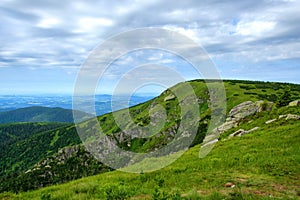 Mountains Krkonose mountaiins in Czech Republic