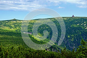 Mountains Krkonose mountaiins in Czech Republic