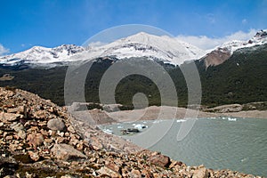 Mountains and Laguna Torre lake in National Park Los Glaciares, Patagonia, Argenti