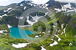 Mountains Lake in Alaska