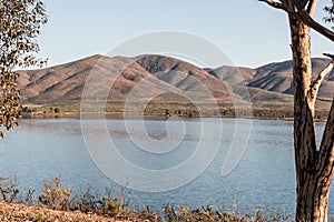 Mountains and Lake at Lower Otay Lake