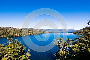 Mountains and Lake, summer landscape