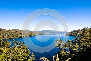 Mountains and Lake, summer landscape