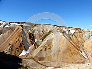 The mountains at Landmannalaugar