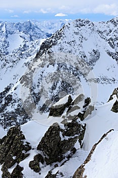 Mountains landscape in High Tatras