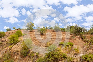 Mountains landscape.sky. Morocco. figs tree