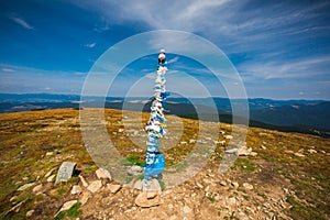 Mountains landscape. Mountain Goverla, the highest peak of Ukraine