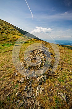 Mountains landscape. Mountain Goverla, the highest peak of Ukraine