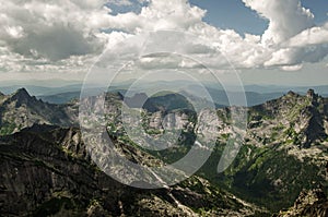 Mountains landscape in national park Ergaki