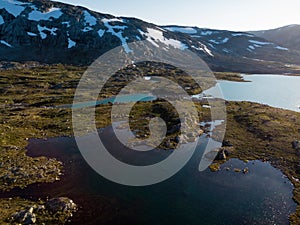 Mountains landscape. Norwegian route Sognefjellet