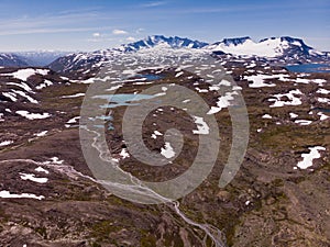 Mountains landscape. Norwegian route Sognefjellet