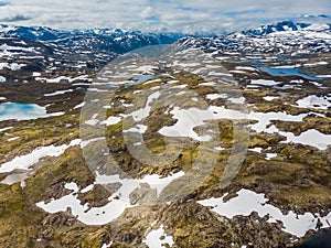 Mountains landscape. Norwegian route Sognefjellet