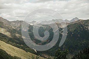 Mountains landscape view. High tatras