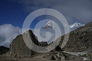 Mountains in Lhobuche