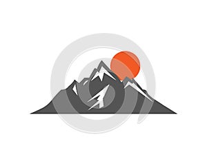 Mountains logo Design Template.