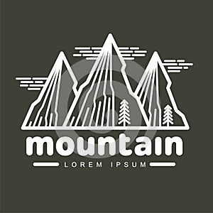 Mountains logo templates