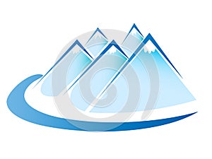 Mountains logo vector