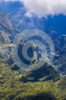 Mountains of Mafate at Reunion Island