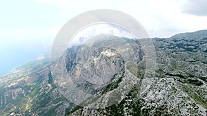 Mountains of the Makarska bird's eye view