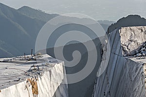 Mountains and Marble Quarry