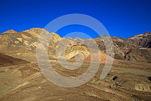 Mountains near Artist`s Palette in Death Valley National Park, California