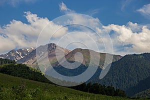 Mountains near the city of Almaty, Kazakhstan. Summer in the mountains, Kaskelen Gorge