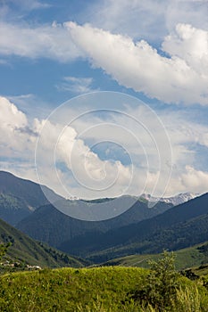 Mountains near the city of Almaty, Kazakhstan. Summer in the mountains, Kaskelen Gorge