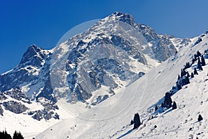 Mountains near Shimbulak ski resort