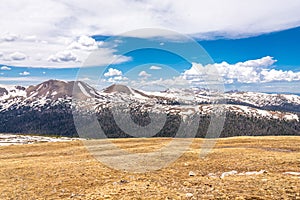 Mountains near the top of Rocky Mountain National Park