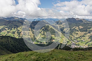 Mountains next to saalbach hinterglemm
