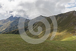 Mountains next to saalbach hinterglemm