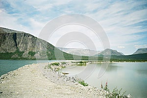 Mountains on the north of Russia