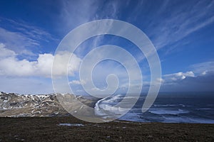 Mountains and Ocean photo