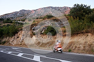 The mountains in Omis, Croatia