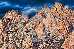 Mountains outside of Las Cruces, New Mexico. Composite Image
