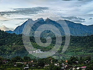 Mountains in pacet early morning
