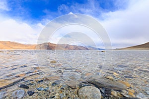 Mountains and Pangong Tso Lake