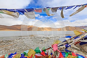 Mountains and Pangong Tso Lake