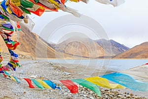 Mountains and Pangong Tso Lake