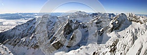 Mountains panorama from the High Tatras