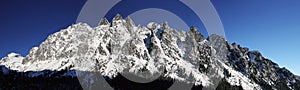 Mountains panorama in winter