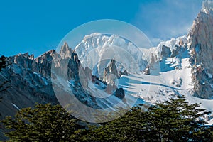 Mountains of Patagonia, Chile. Cerro San Lorenzo photo