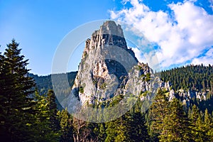 The Mountains Peak Of The Altar Of Bicaz Canyon