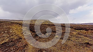 Mountains with peatland  in Wicklow national park