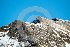 Mountains in the Pyrenees from the Pal Arinsal ski resort in Andorra