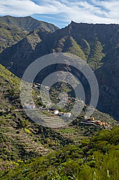 Mountains range in Rural de Teno park near isolated village Masca on Tenerife, Canary islands, Spain