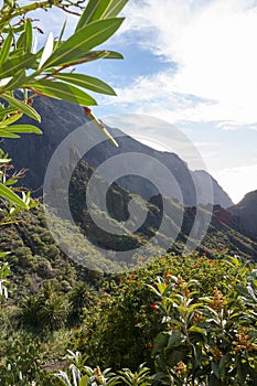Mountains range in Rural de Teno park near isolated village Masca on Tenerife, Canary islands, Spain