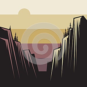 Mountains ranges ladscape