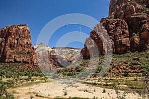 Mountains in Zion National Park in Utah