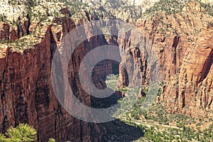 Mountains in Zion National Park in Utah